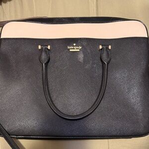 Kate Spade Black and Tan Satchel